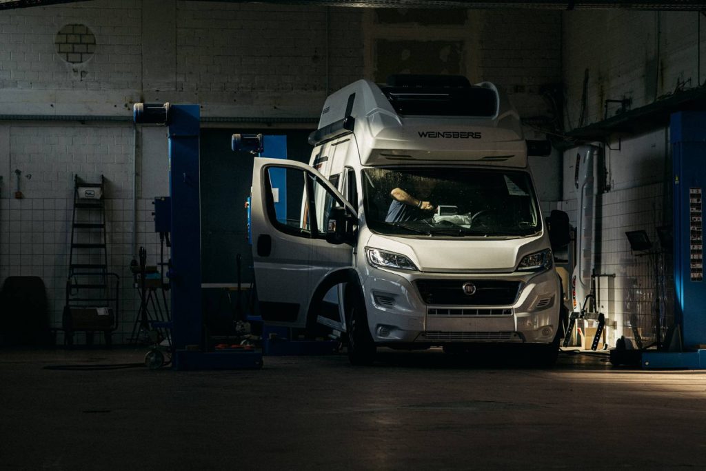 Reisemobil in der Werkstatt in Schifferstadt