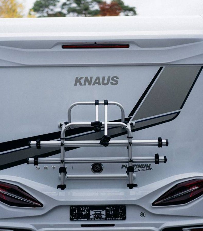 Knaus Wohnwagen in der Ausstellung